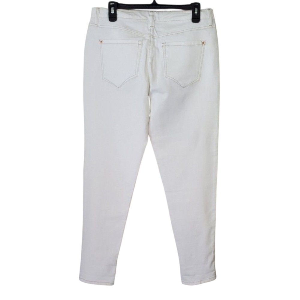INC International Concepts Womens White Boyfriend Straight Leg Jeans Size 8/29 - Picture 5 of 8